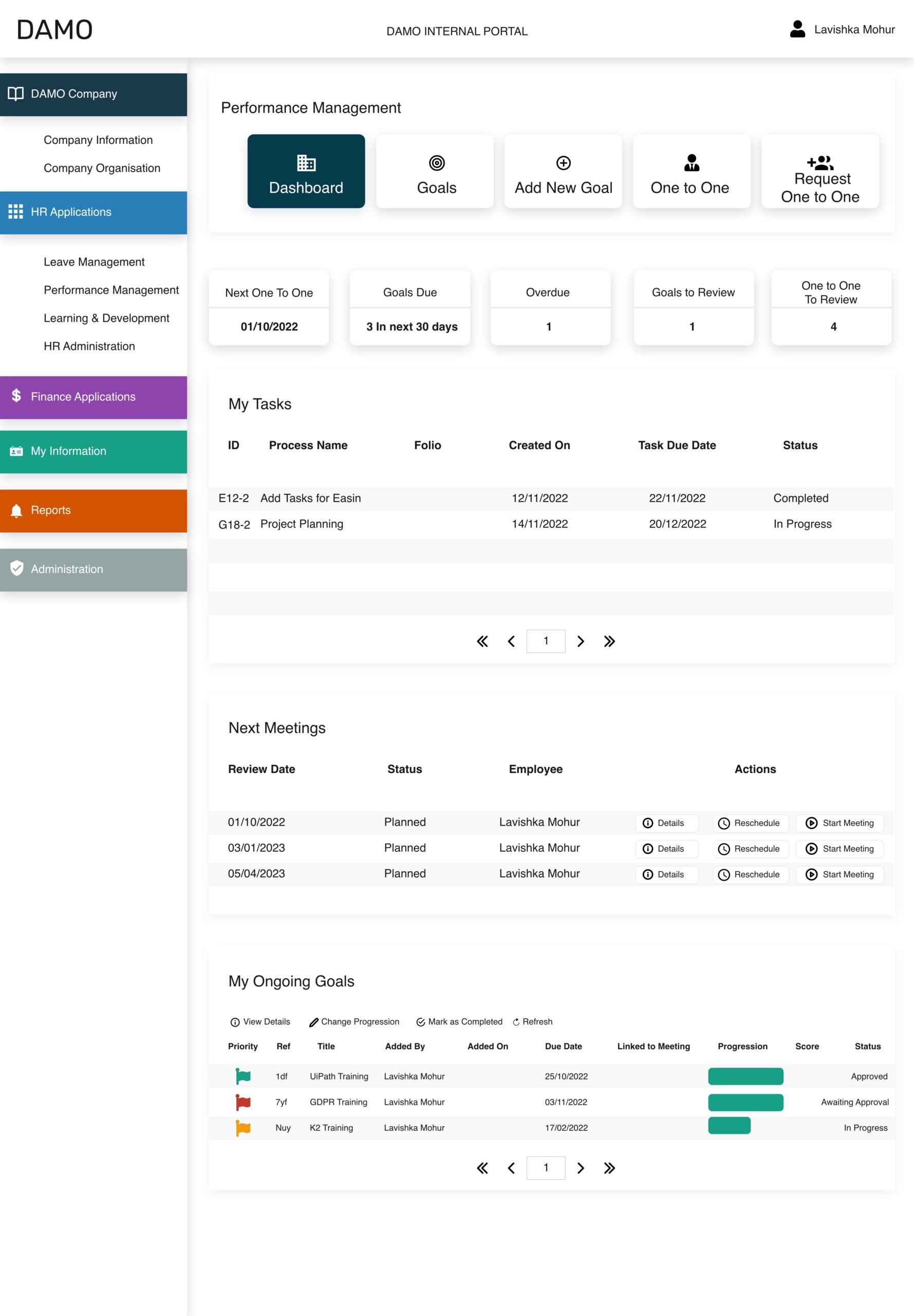 Application portal developed by AMO Consultancy Services LTD