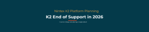 K2 end of support